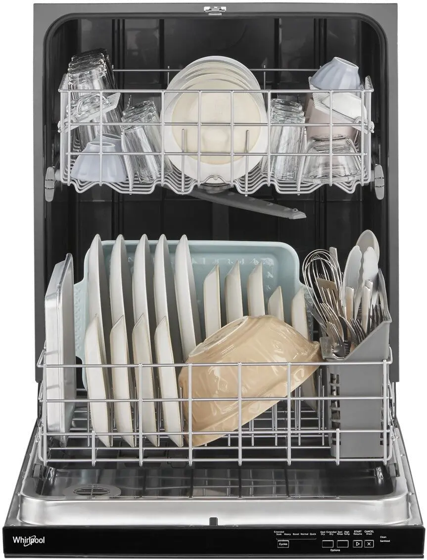 WDP540HAMB Whirlpool Top Control Dishwasher - Black-5