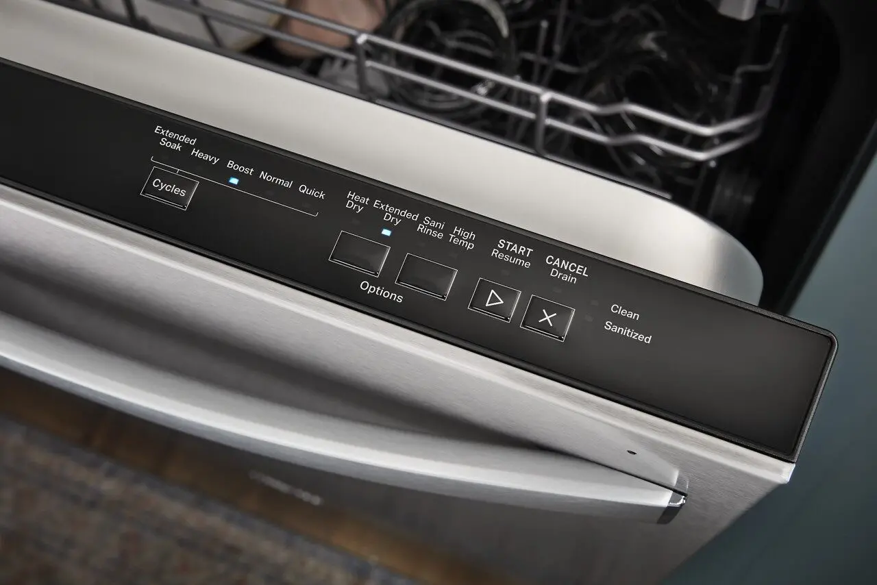 WDP540HAMB Whirlpool Top Control Dishwasher - Black-2