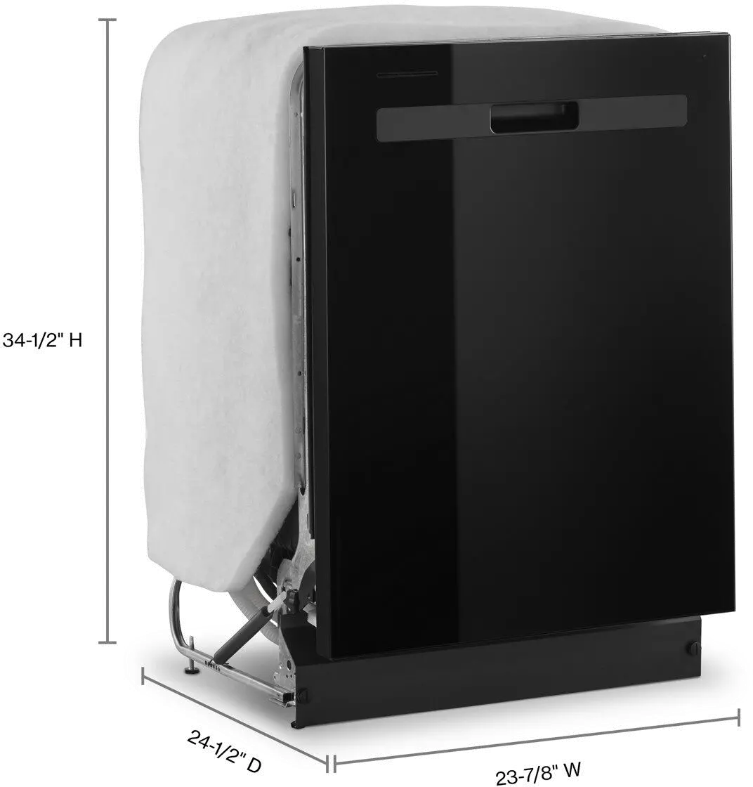 WDP540HAMB Whirlpool Top Control Dishwasher - Black-7