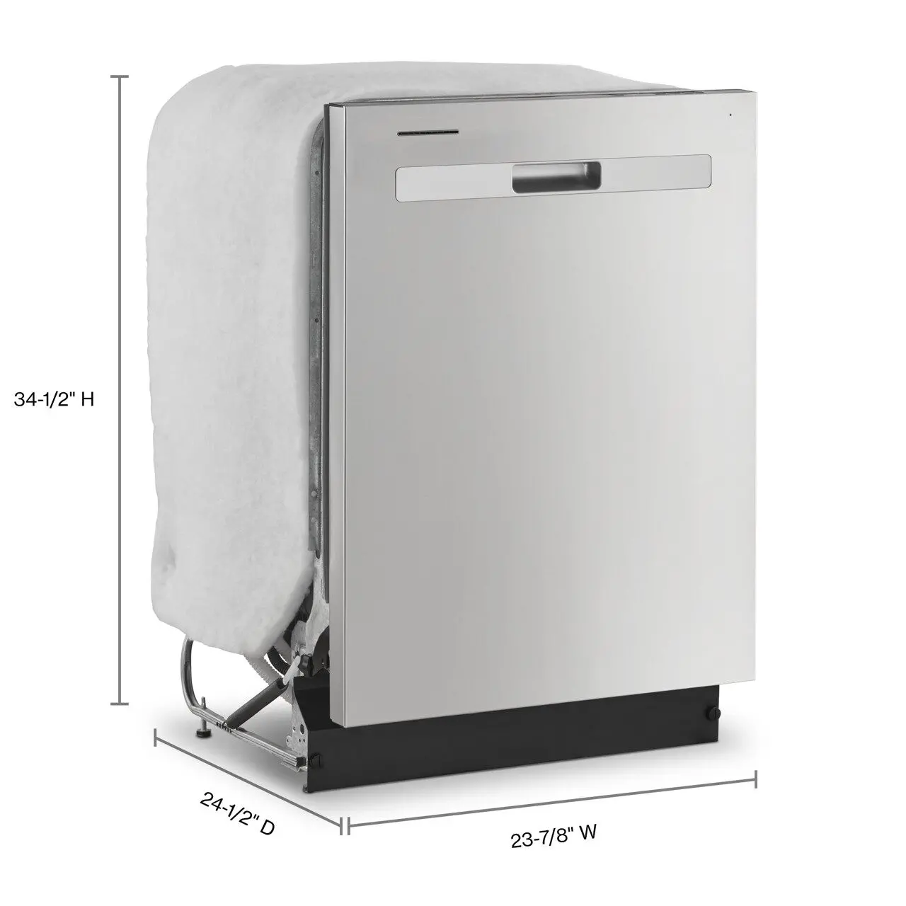 WDP540HAMZ Whirlpool Top Control Dishwasher - Stainless Steel-3