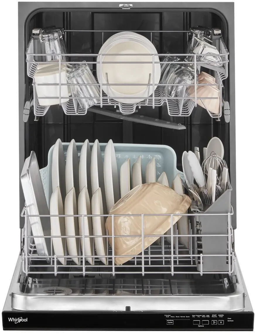 WDP560HAMB Whirlpool Top Control Dishwasher - Black-5