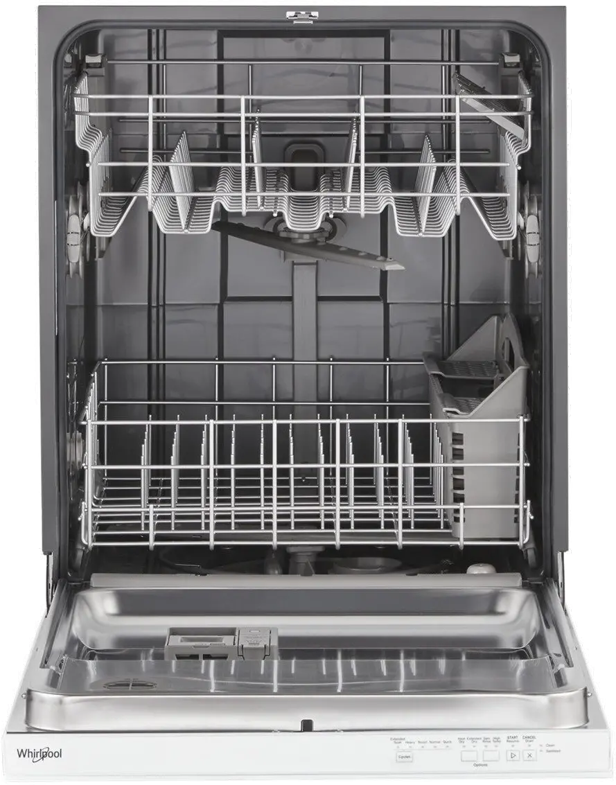 WDP560HAMW Whirlpool Top Control Dishwasher - White-1