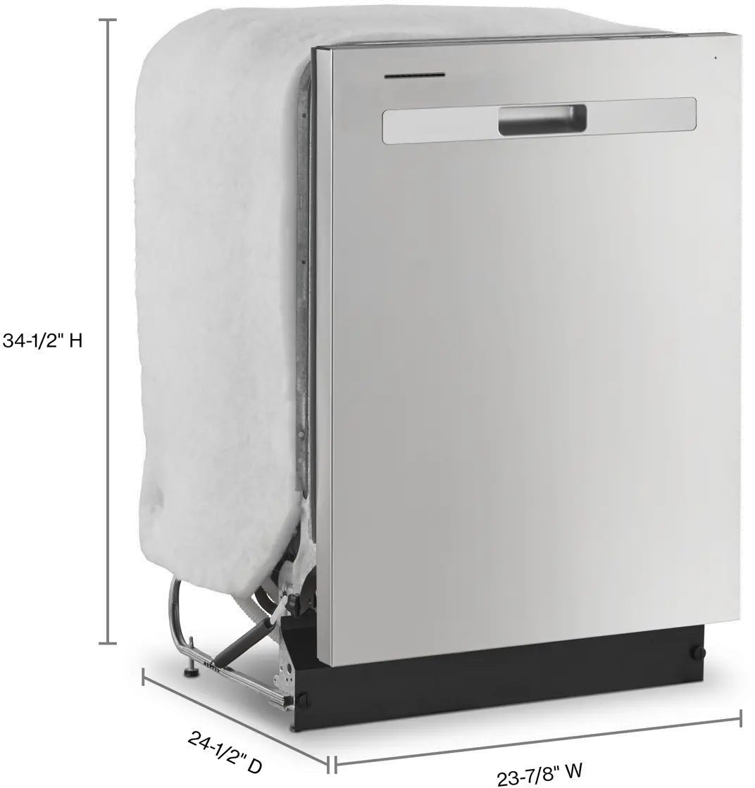 WDP560HAMZ Whirlpool Top Control Dishwasher - Stainless Steel-10