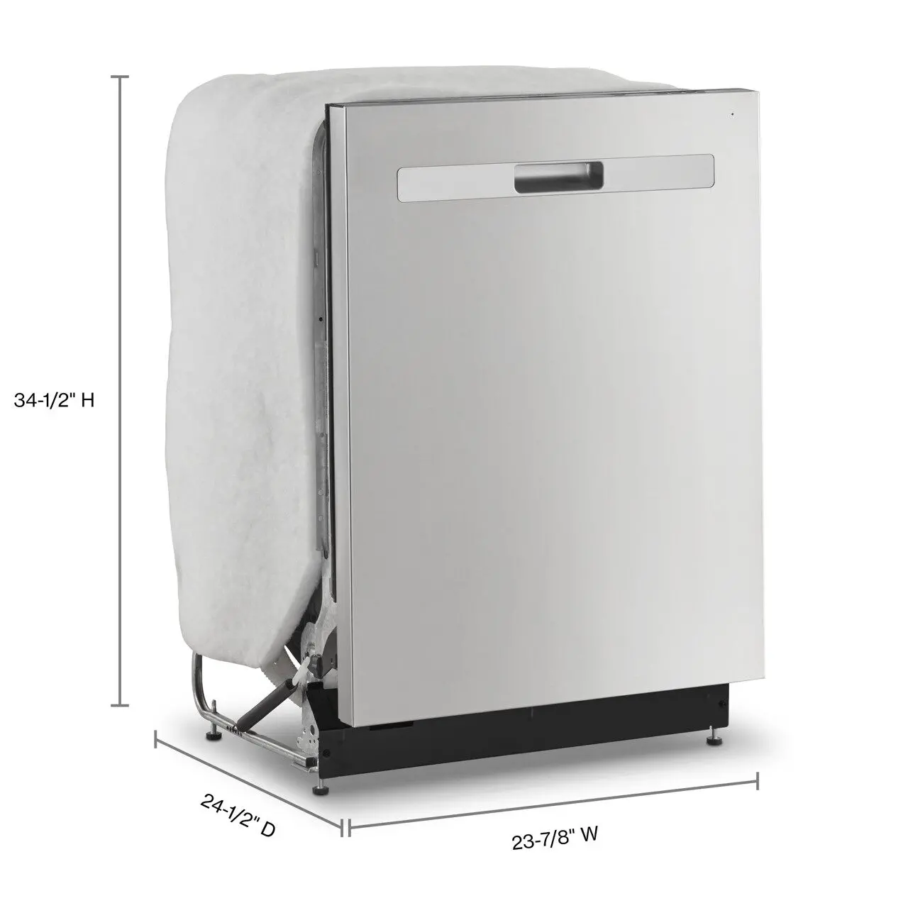 WDP730HAMZ Whirlpool Top Control Dishwasher - Stainless Steel-12