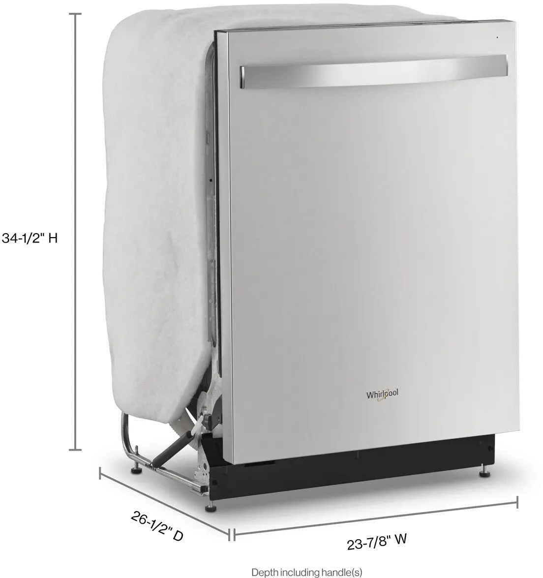 WDT730HAMZ Whirlpool Top Control Dishwasher - Stainless Steel-11