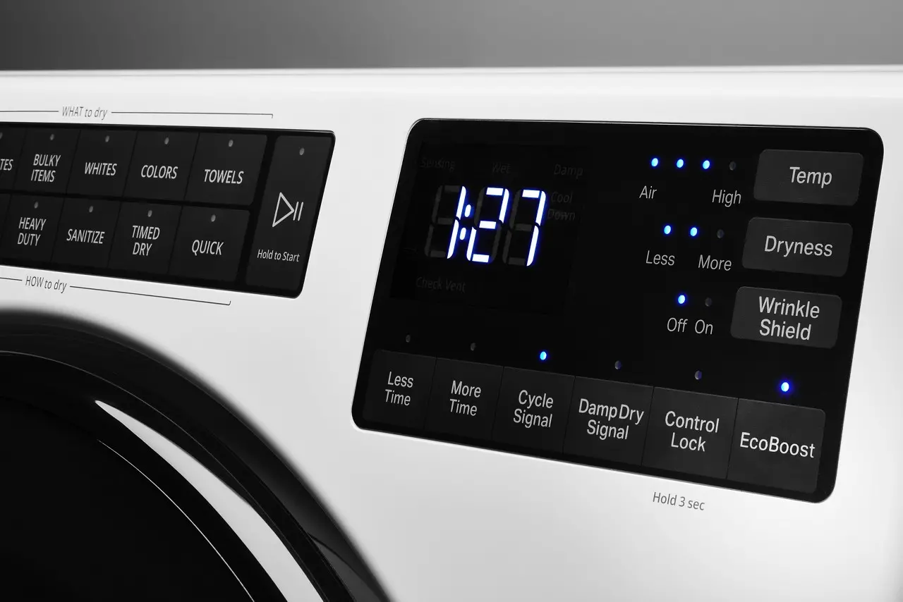 WED5605MW Whirlpool 7.4 cu ft Electric Dryer - White W5605-2