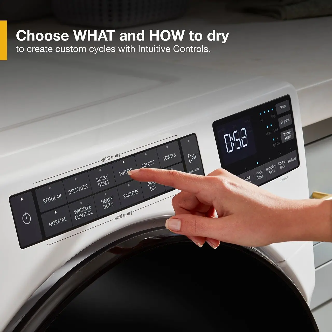 WED5605MW Whirlpool 7.4 cu ft Electric Dryer - White W5605-9