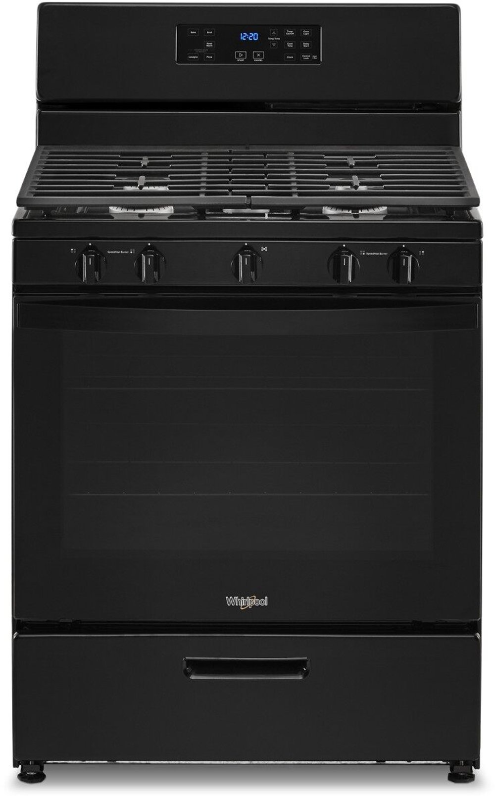 Whirlpool 5.1 cu ft Gas Range - Black