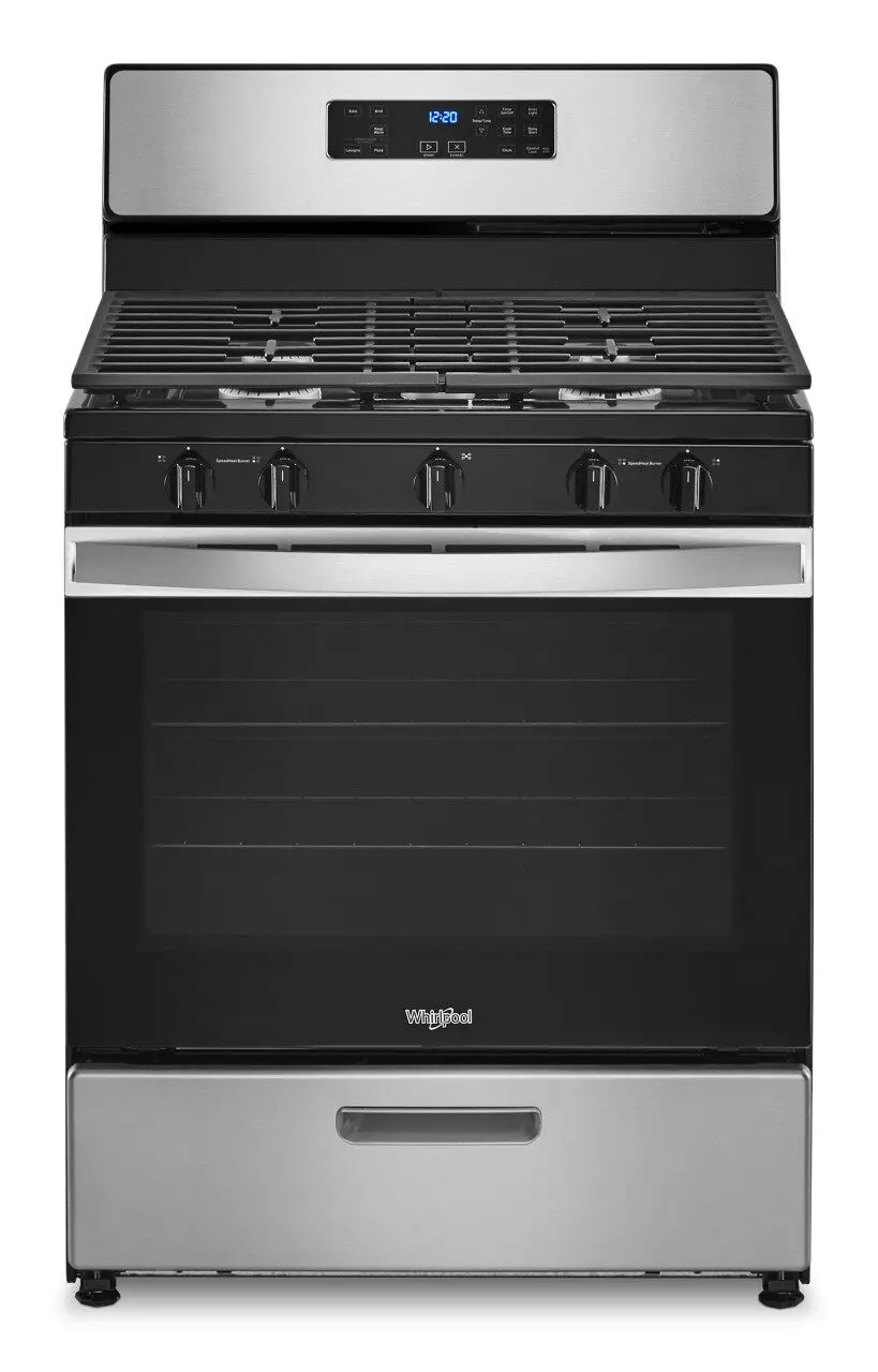 WFG505M0MS Whirlpool 5.1 cu ft Gas Range - Stainless Steel-1