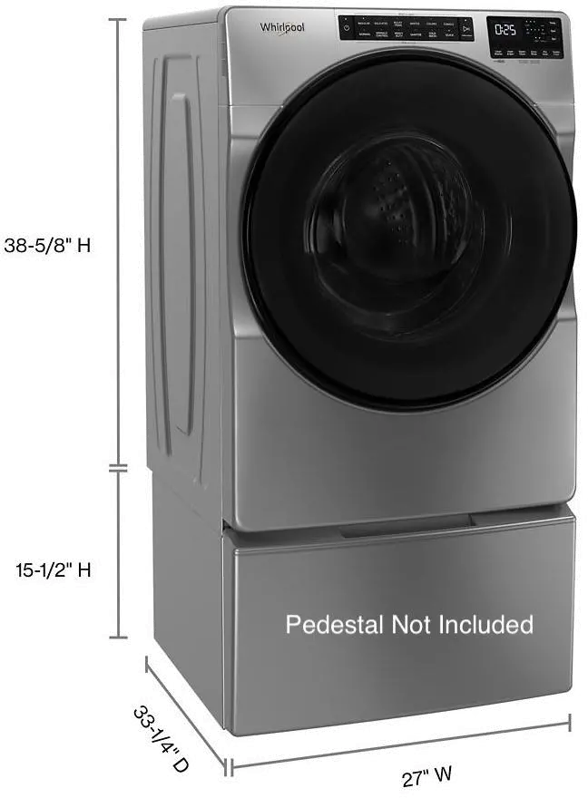 WFW6605MC Whirlpool 5 cu ft Front Load Washer - Chrome WFW6605C-11