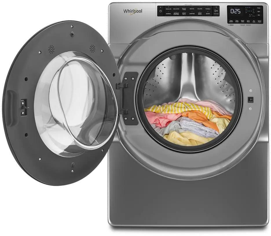 WFW6605MC Whirlpool 5 cu ft Front Load Washer - Chrome WFW6605C-3