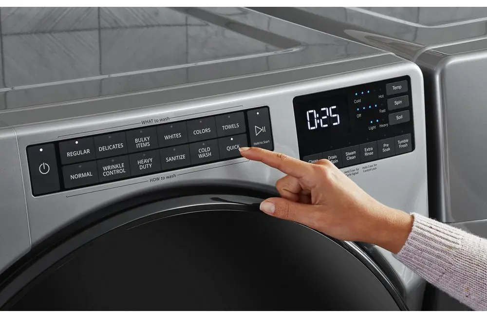 WFW6605MC Whirlpool 5 cu ft Front Load Washer - Chrome WFW6605C-5
