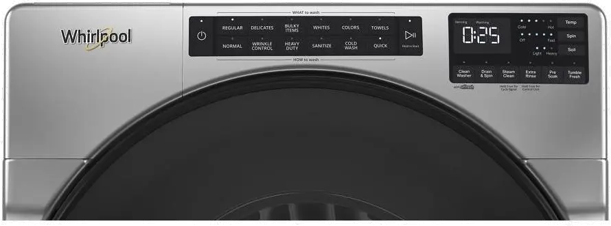 WFW6605MC Whirlpool 5 cu ft Front Load Washer - Chrome WFW6605C-9