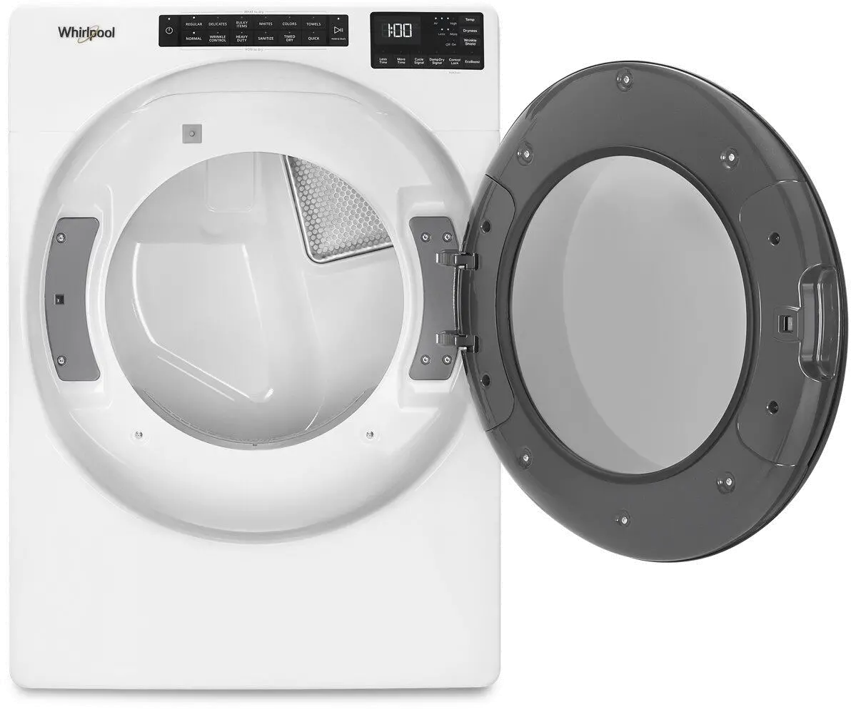 WGD5605MW Whirlpool 7.4 cu ft Gas Dryer - White W5605-3
