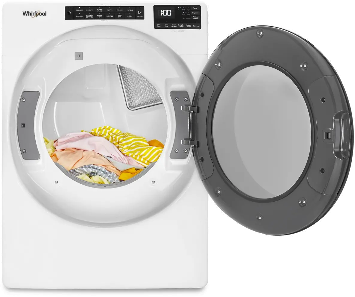 WGD6605MW Whirlpool 7.4 cu ft Gas Dryer - White W6605-3