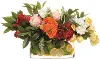 Multicolor 16  Faux Floral and Lemon Vase Arrangement