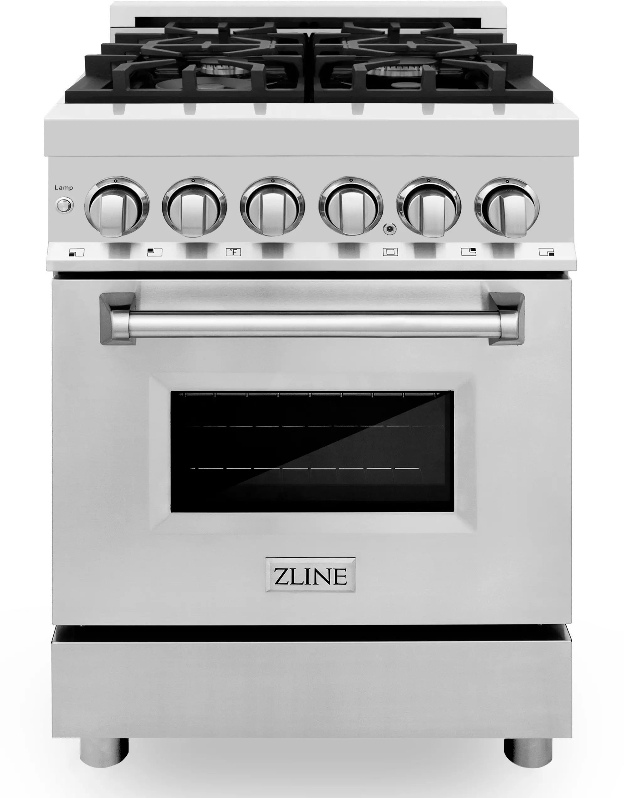 RA24 ZLINE 2.8 cu ft Dual Fuel Range - 24 W Stainless Steel-2