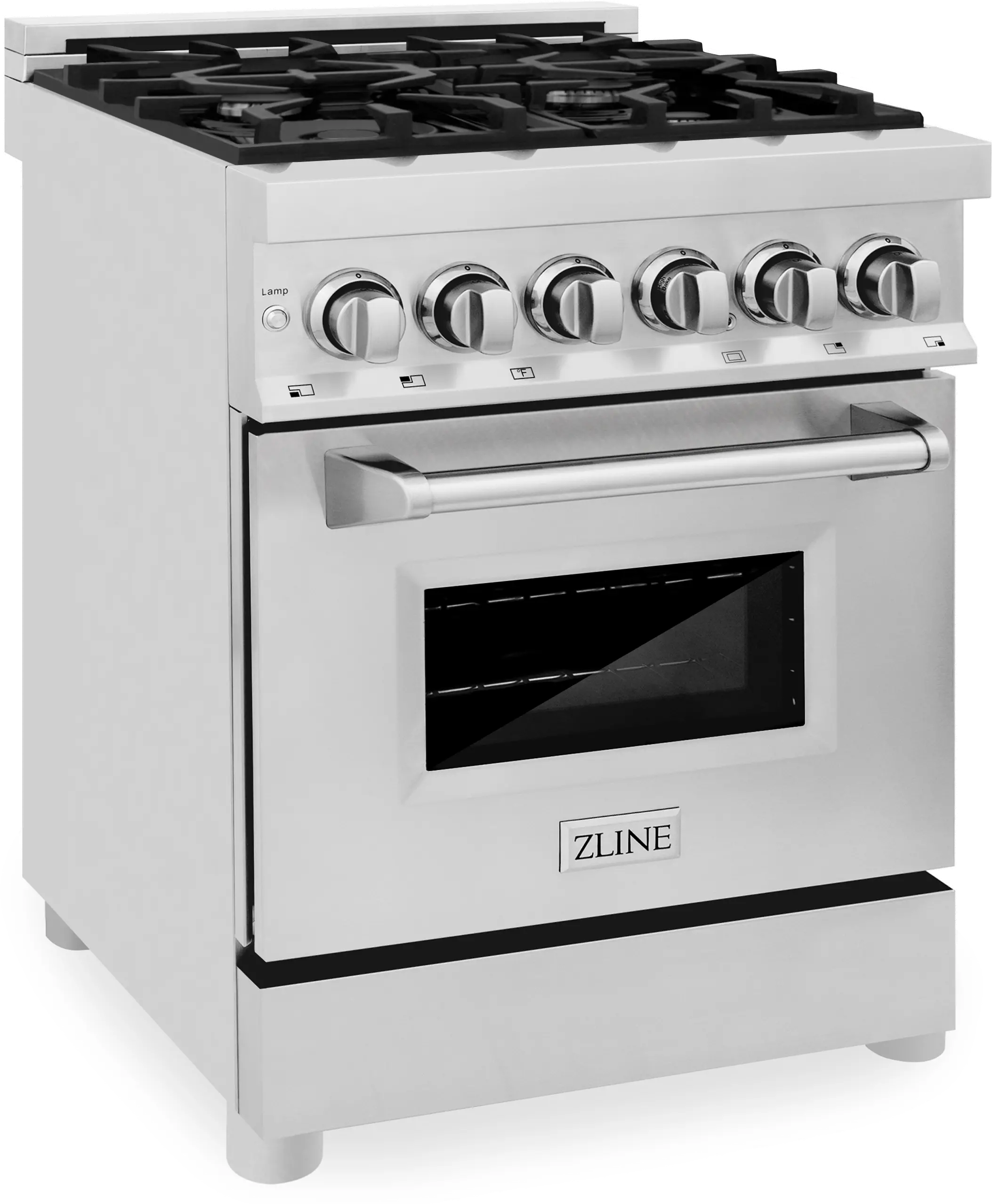 RA24 ZLINE 2.8 cu ft Dual Fuel Range - 24 W Stainless Steel-1