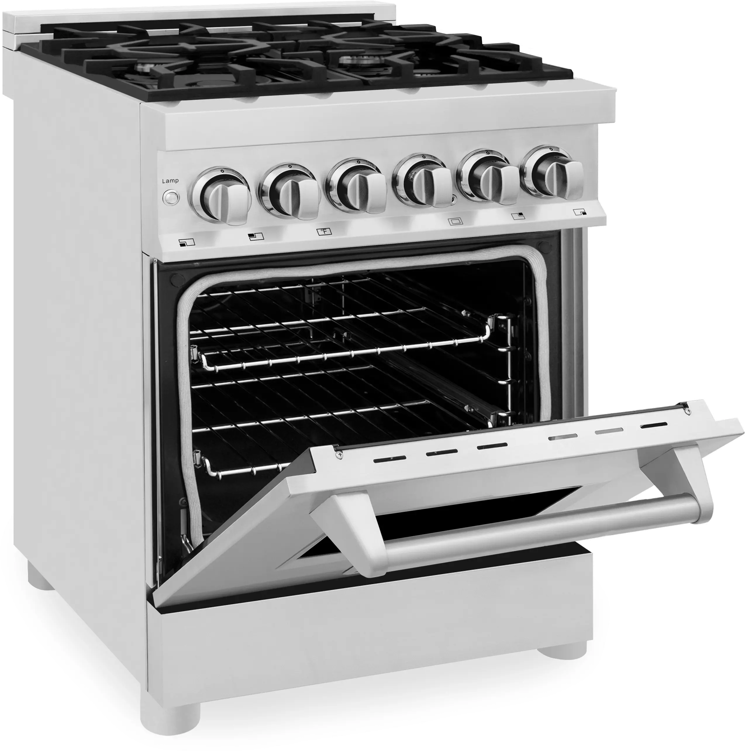 RA24 ZLINE 2.8 cu ft Dual Fuel Range - 24 W Stainless Steel-3