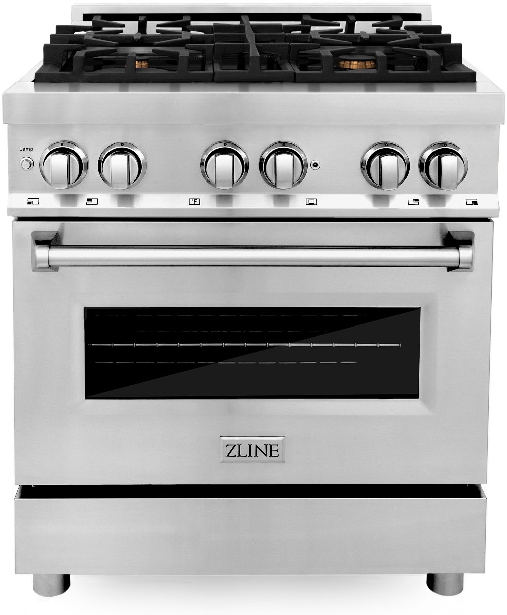 ZLine 4 cu ft Dual Fuel Range - DuraSnow Stainless Steel