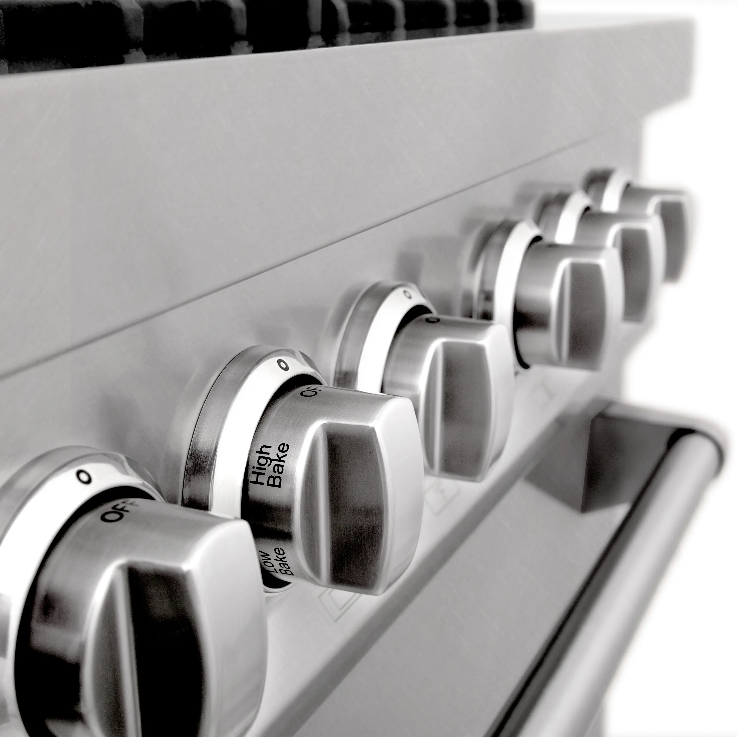 RAS-SN-60 ZLINE 7.4 cu ft Dual Fuel Double Oven Range - 60 W DuraSnow Stainless Steel-2