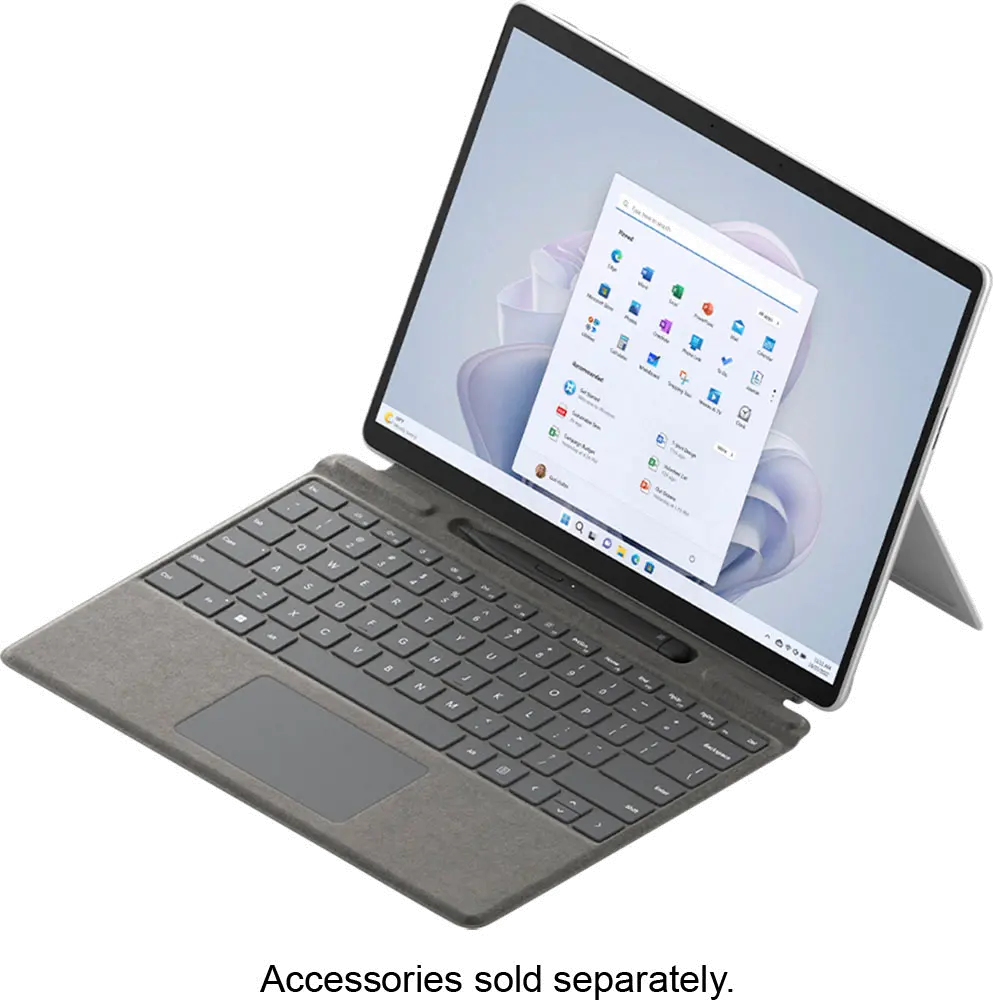 QEZ-00001 Microsoft - Surface Pro 9 – 13  Touch Screen – Intel Evo Platform Core i5- 8GB Memory – 256GB SSD – Platinum-3