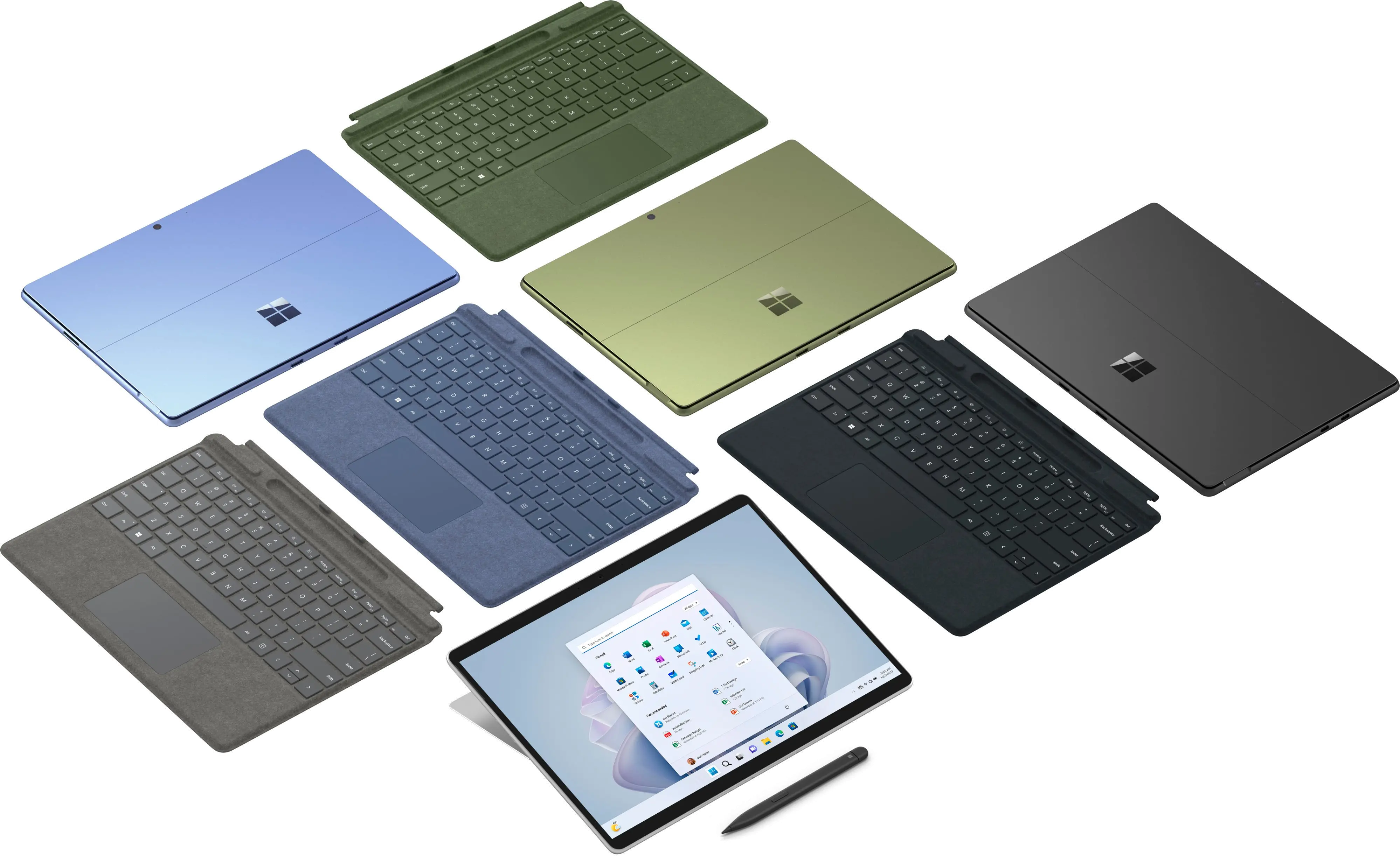 QEZ-00001 Microsoft - Surface Pro 9 – 13  Touch Screen – Intel Evo Platform Core i5- 8GB Memory – 256GB SSD – Platinum-8