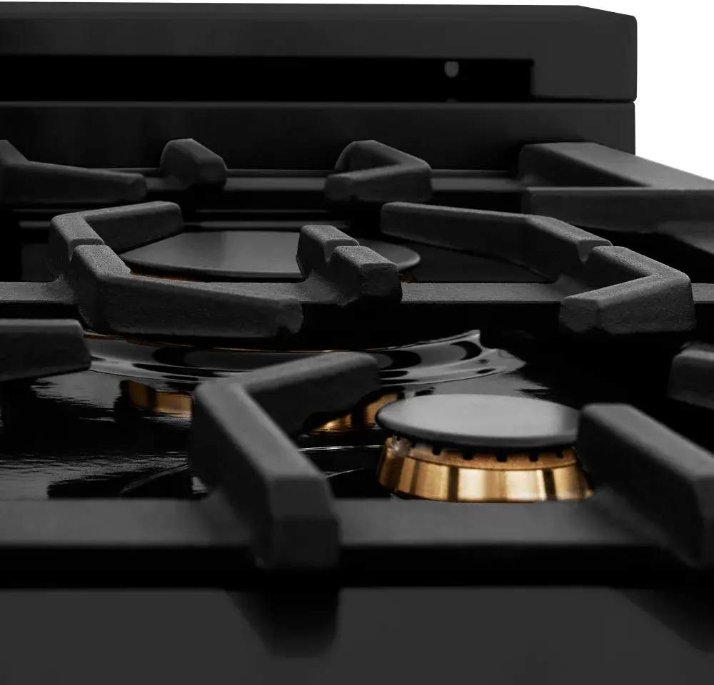 RABZ-48-CB ZLINE Autograph Edition 6 cu ft Duel Fuel Double Oven Range - 48 W Black Stainless Steel-6