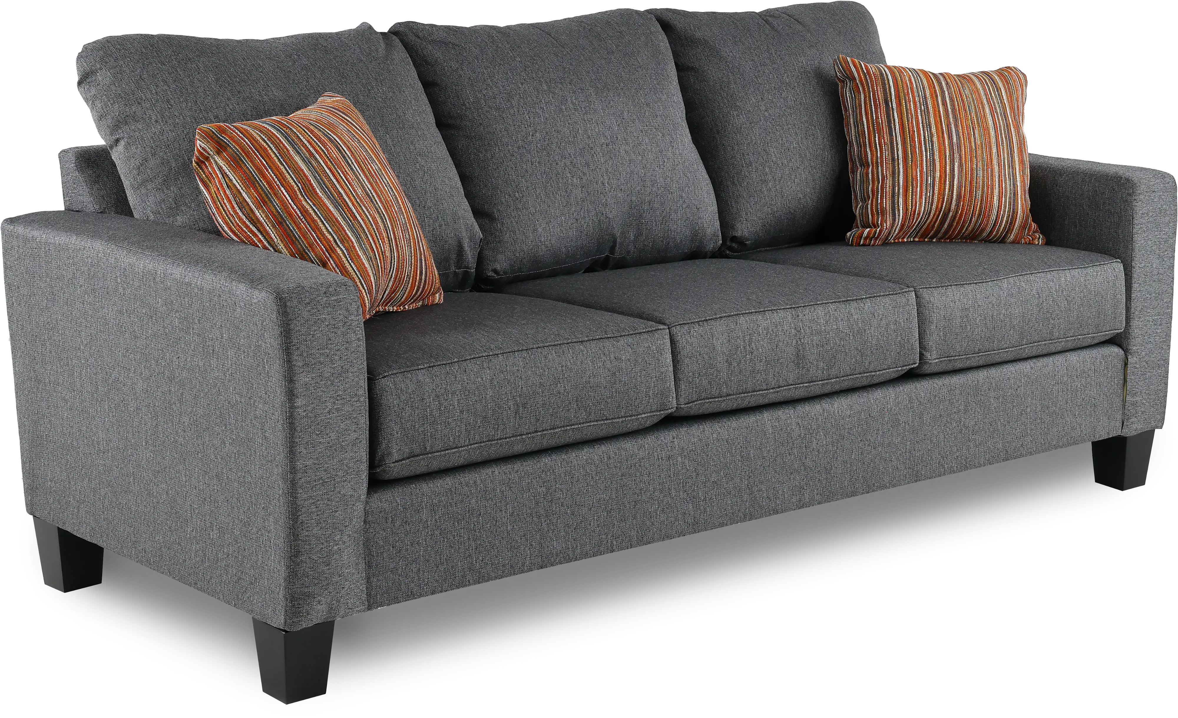 PAISLEY SOFA JUSTICE SLATE Paisely Slate Gray Sofa-4