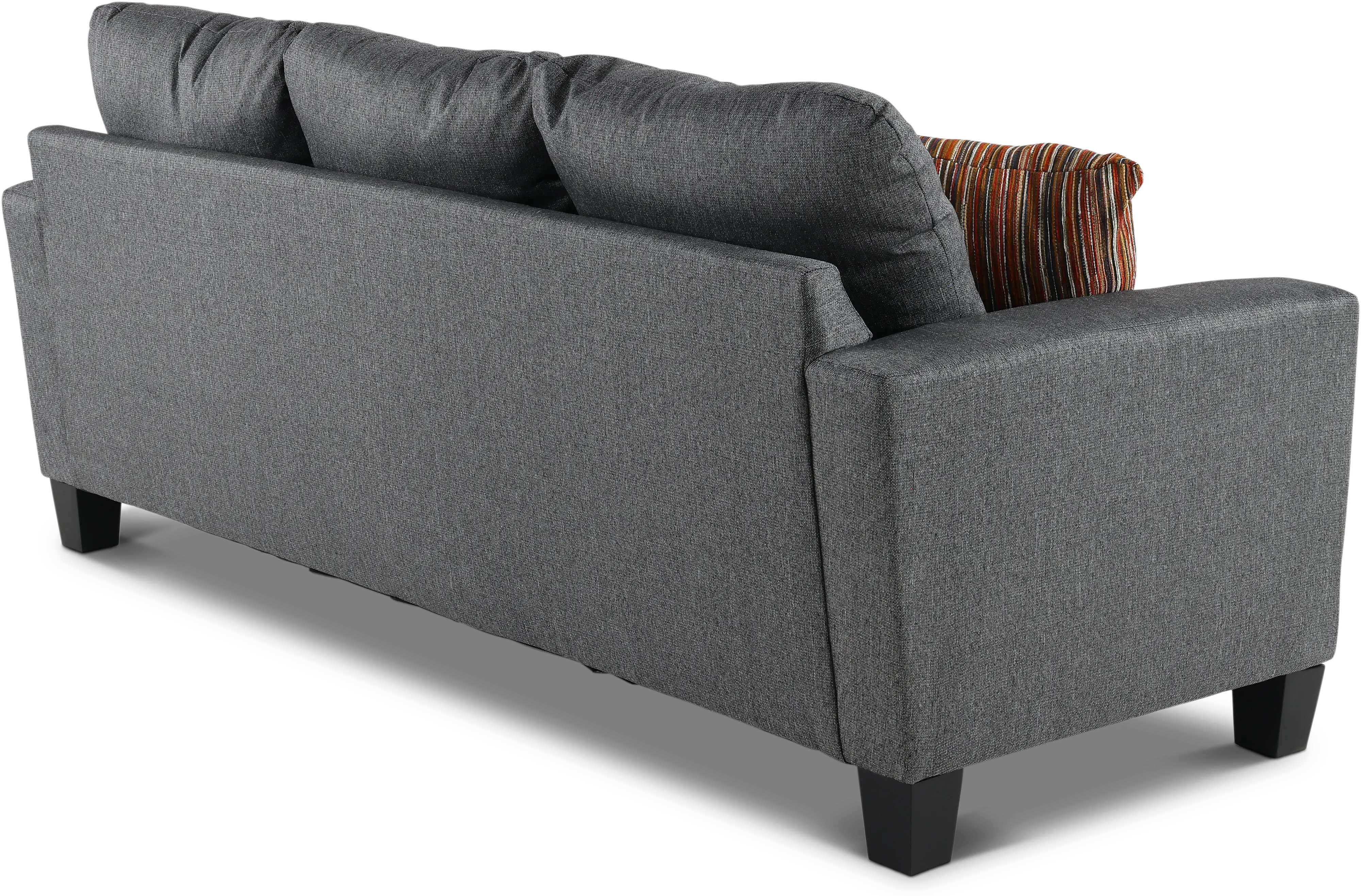 PAISLEY SOFA JUSTICE SLATE Paisely Slate Gray Sofa-5