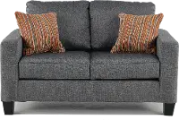 PAISELY LOVESEAT JUSTICE SLATE Paisely Slate Gray Loveseat