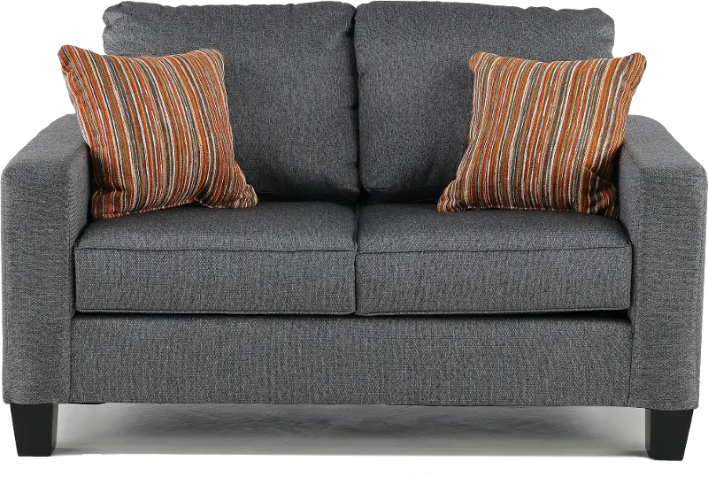 Paisely Slate Gray Loveseat