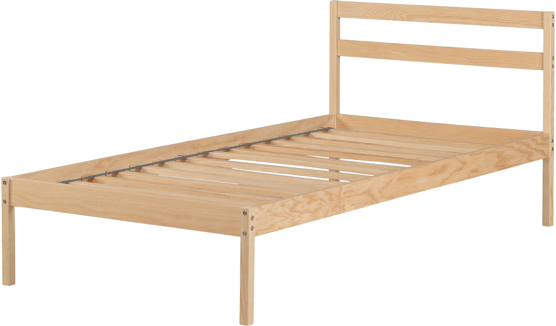 14153 Sweedi Natural Twin Wooden Bed - South Shore-1
