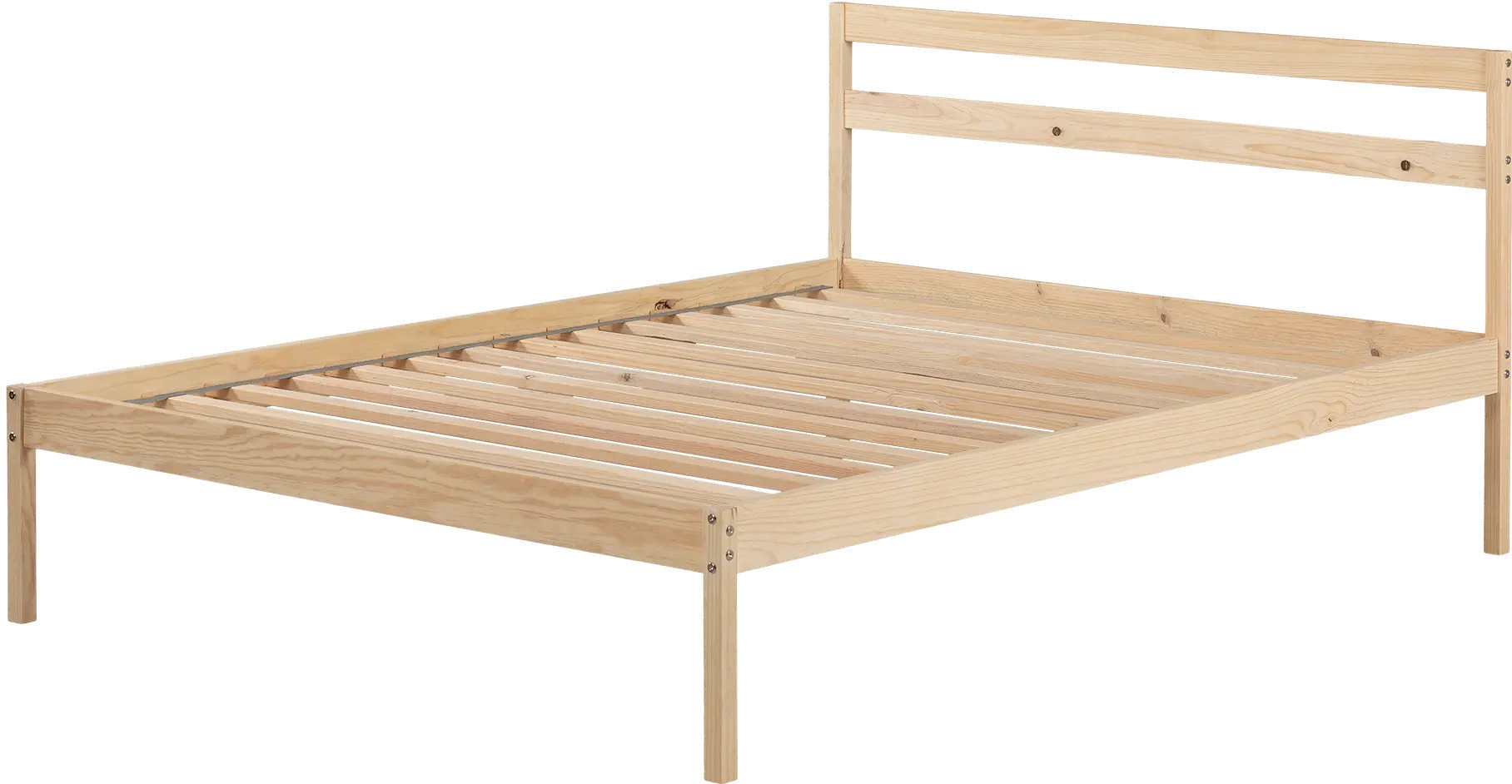 14154 Sweedi Natural Full Wooden Bed - South Shore-1