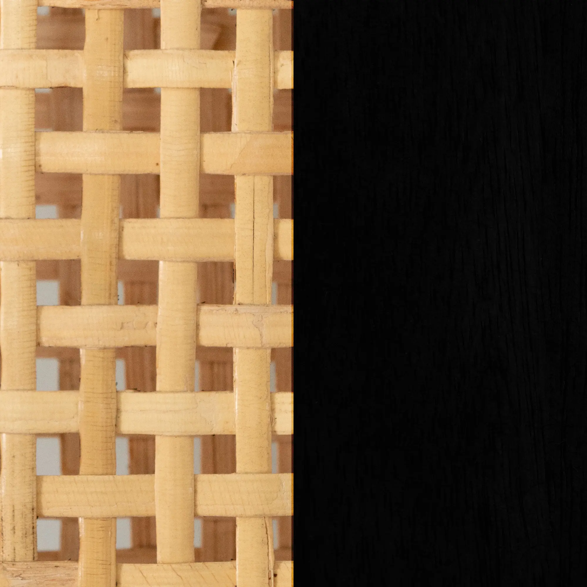 14164 Balka Natural and Black Rattan Stool - South Shore-6