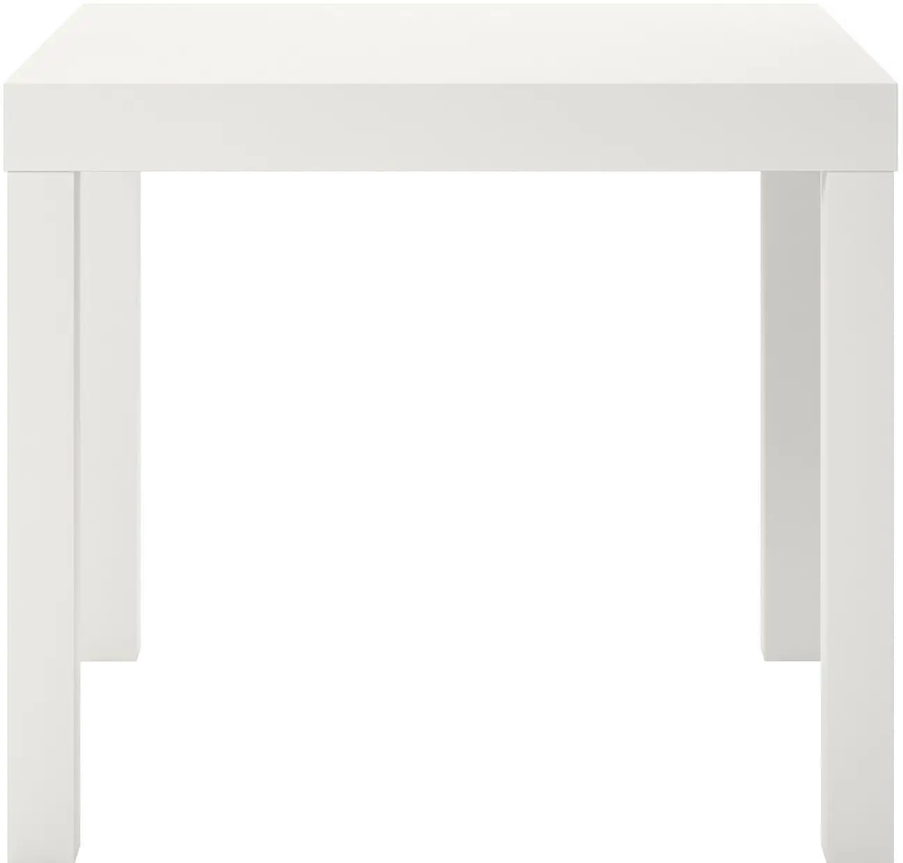 Parsons White End Table-1