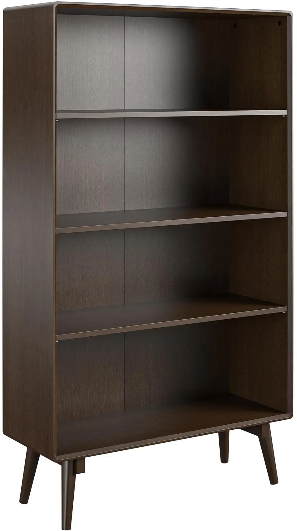 Brittany Brown 4-Shelf Bookcase-4