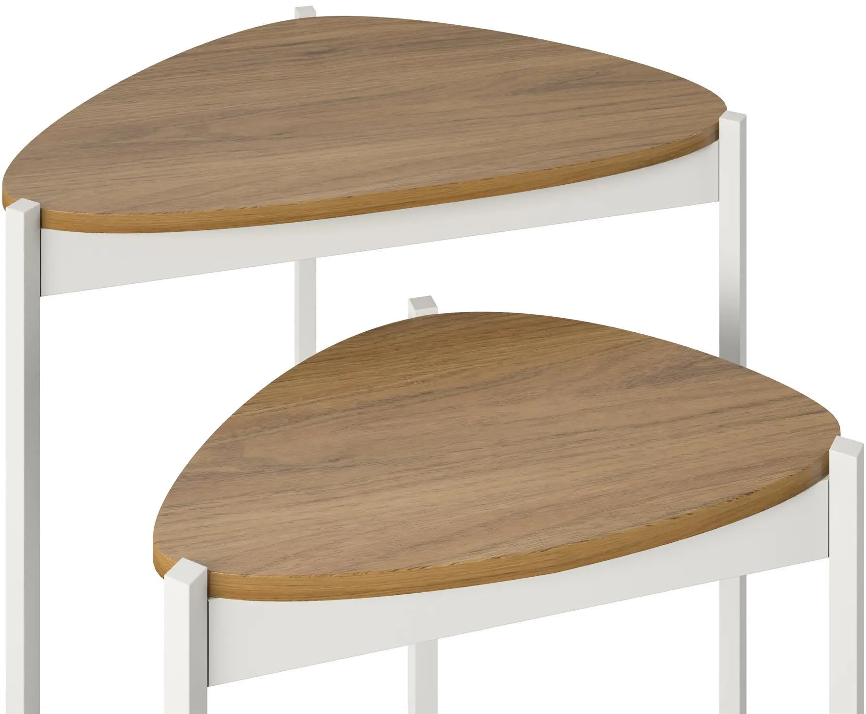 Tallulah Walnut and White Nesting Tables-5