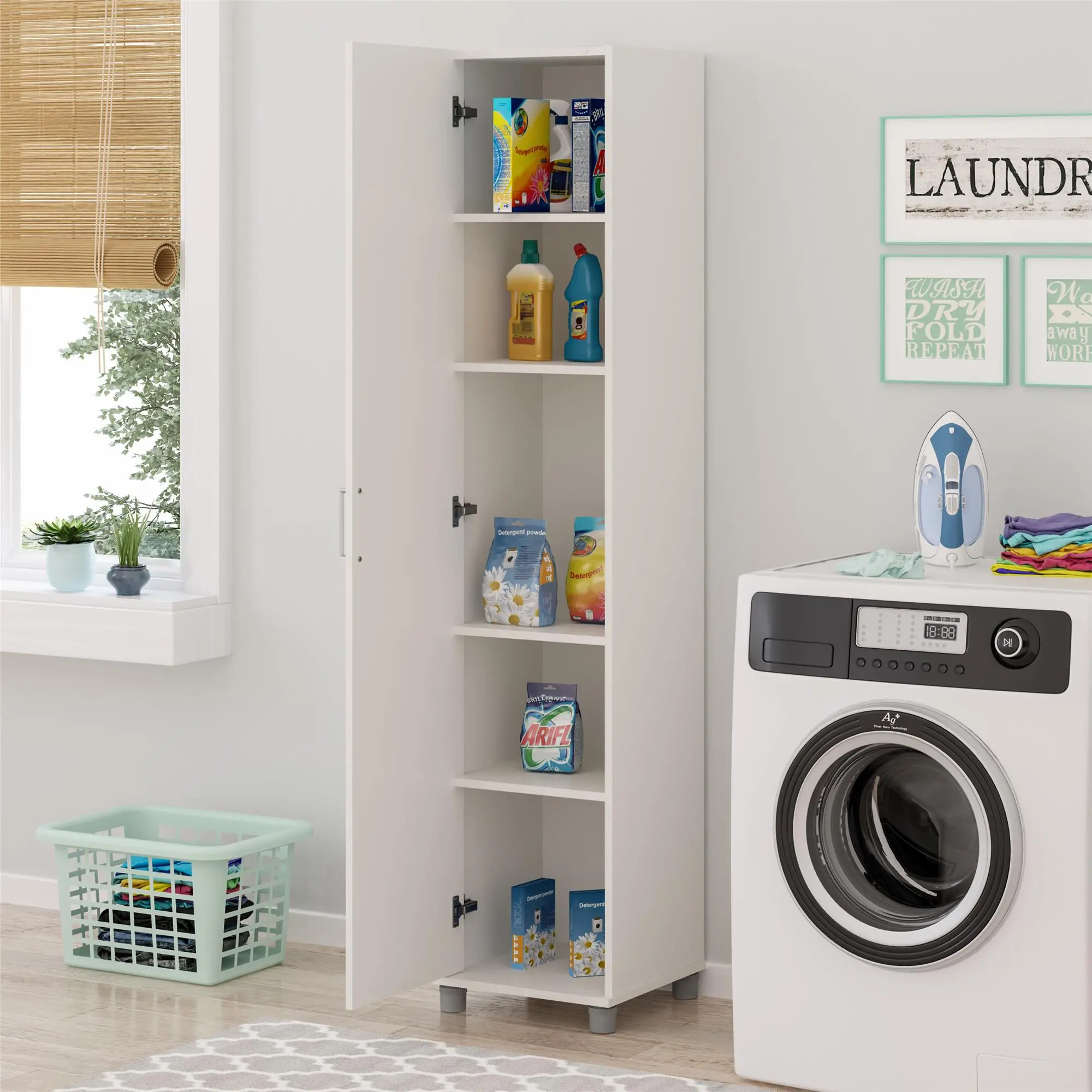 Callahan White 16  Utility Storage Cabinet-3