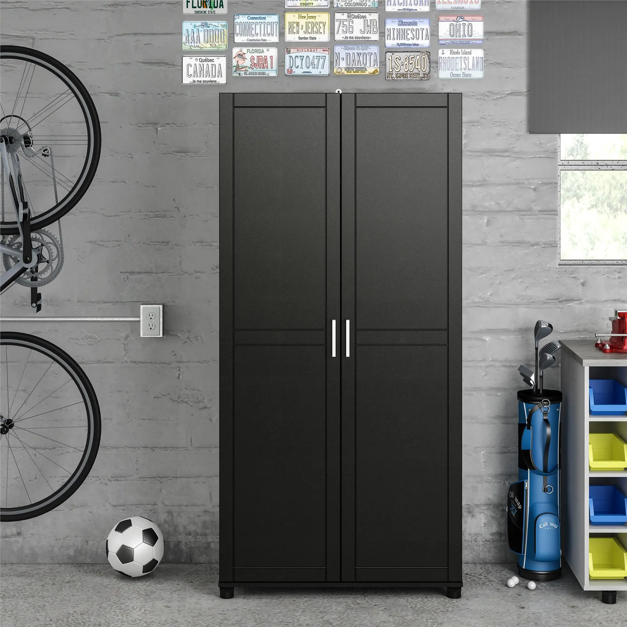 Callahan Black 36  Utility Storage Cabinet-2