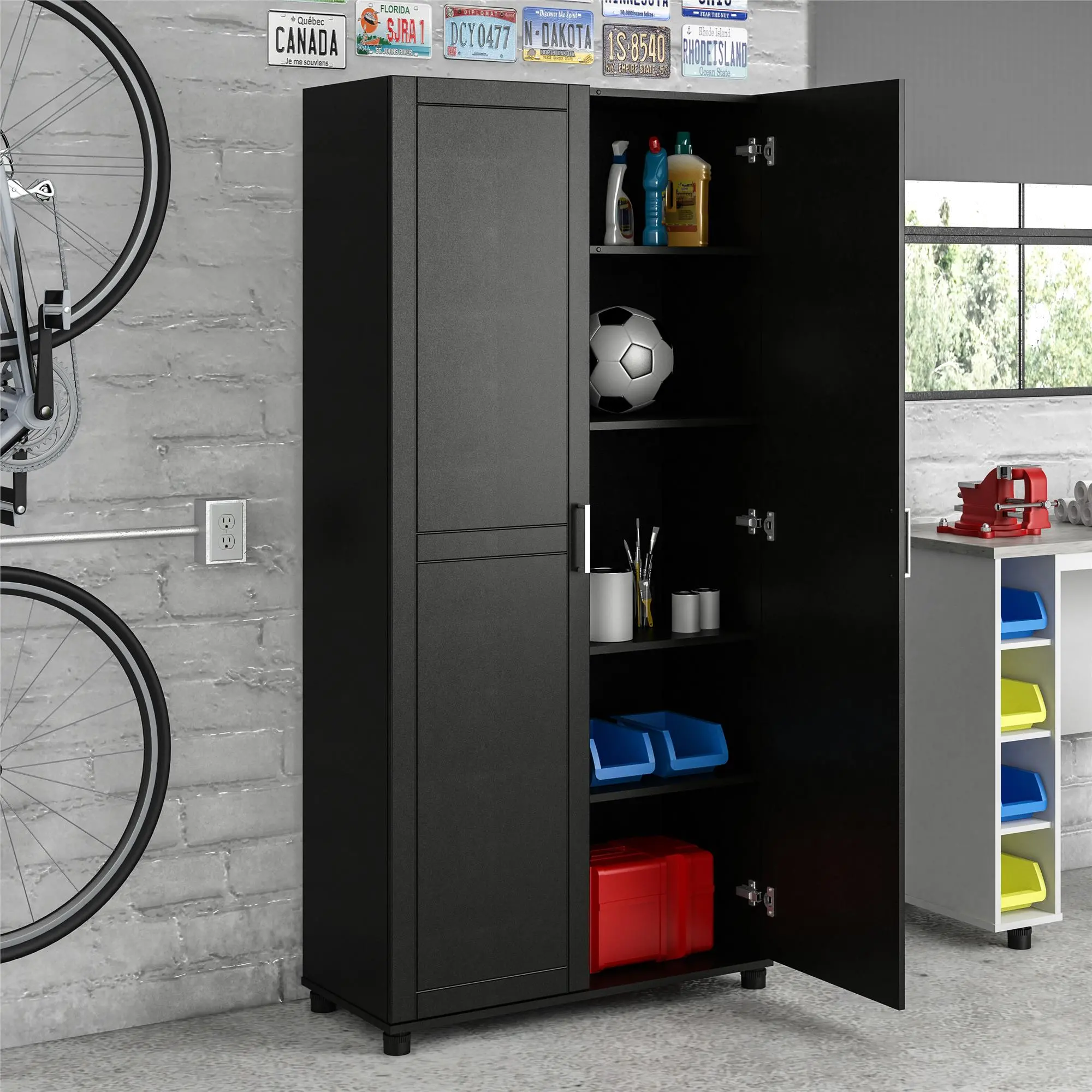 Callahan Black 36  Utility Storage Cabinet-3