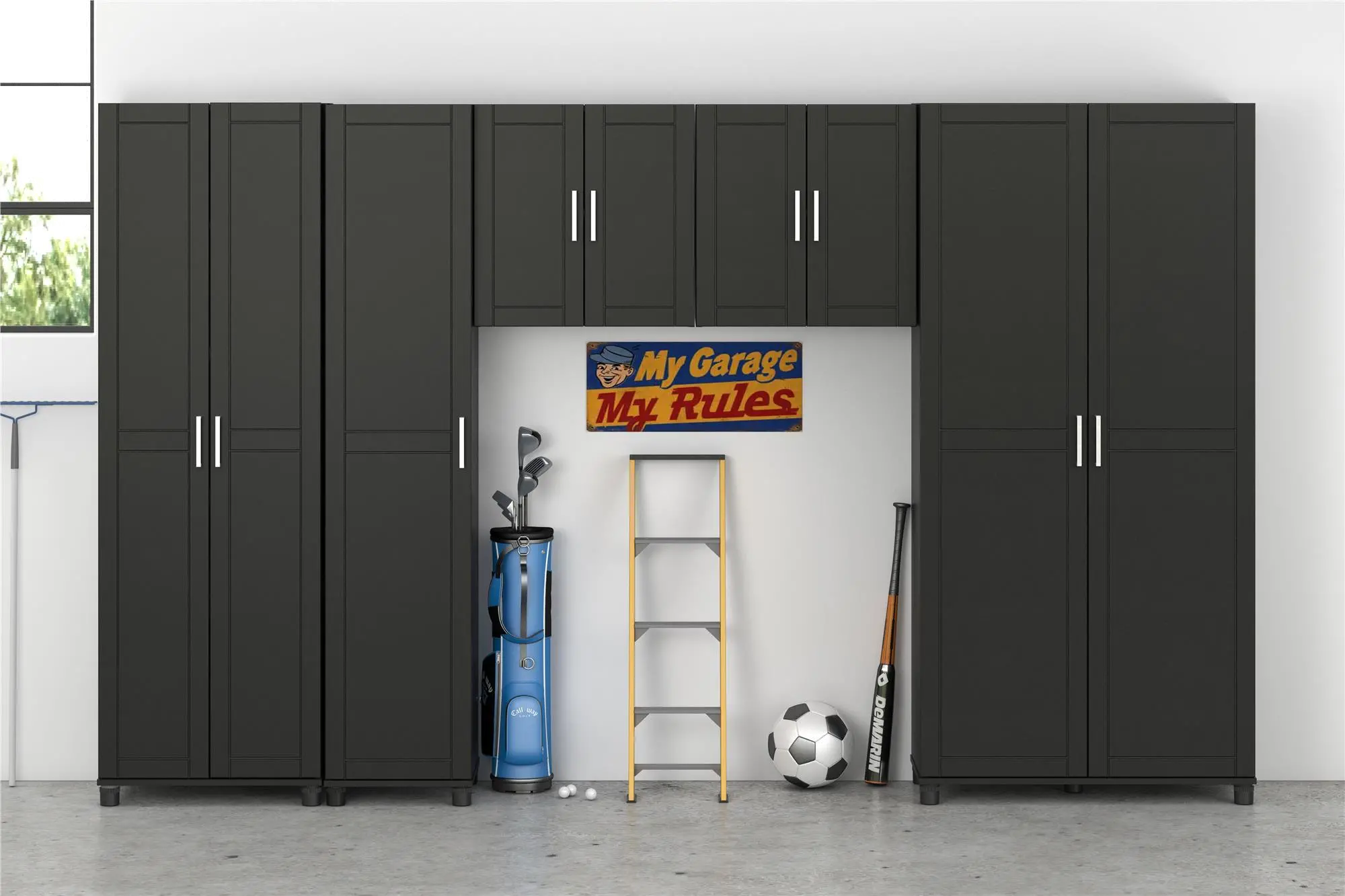 Callahan Black 36  Utility Storage Cabinet-4