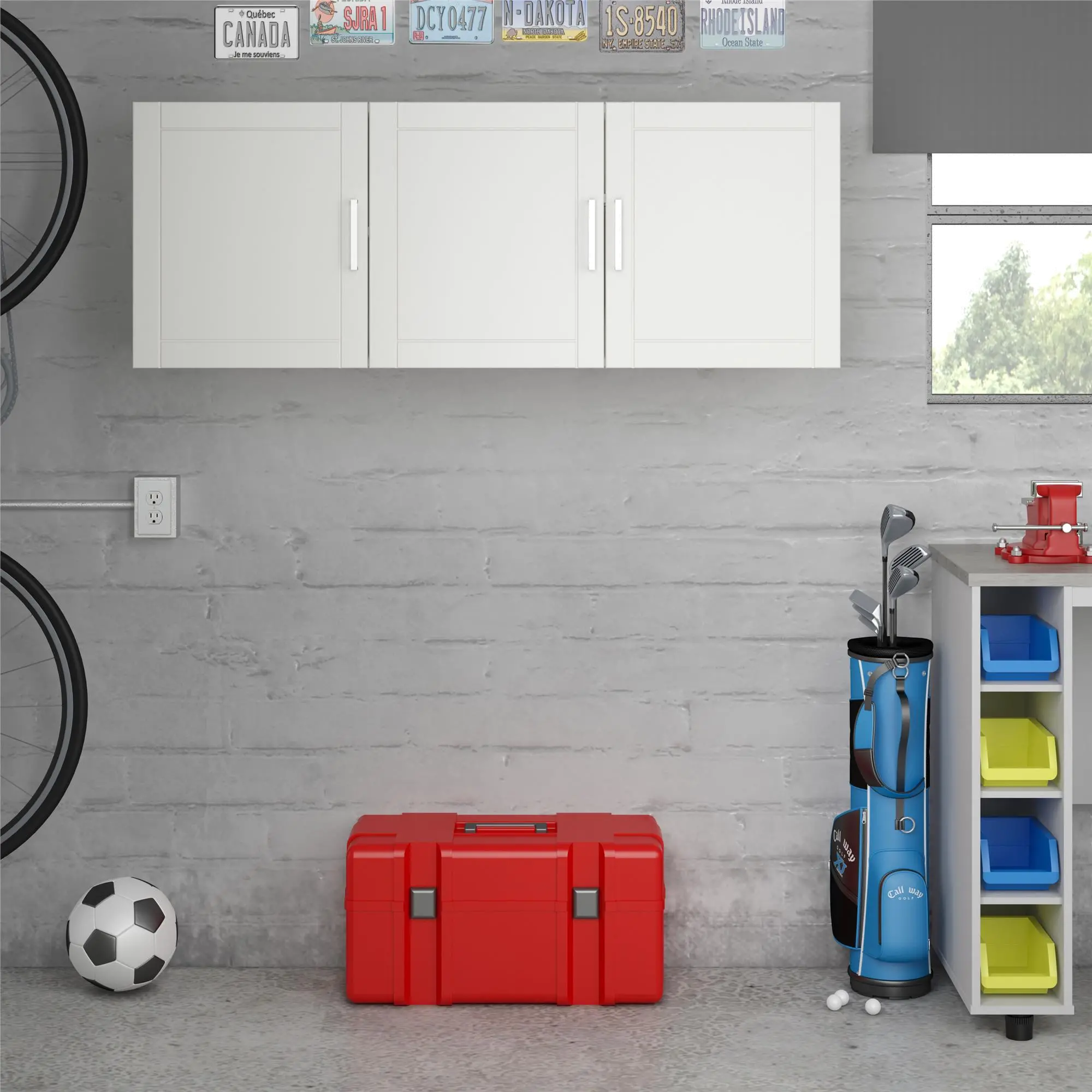 Callahan White 54  Wall Cabinet-2