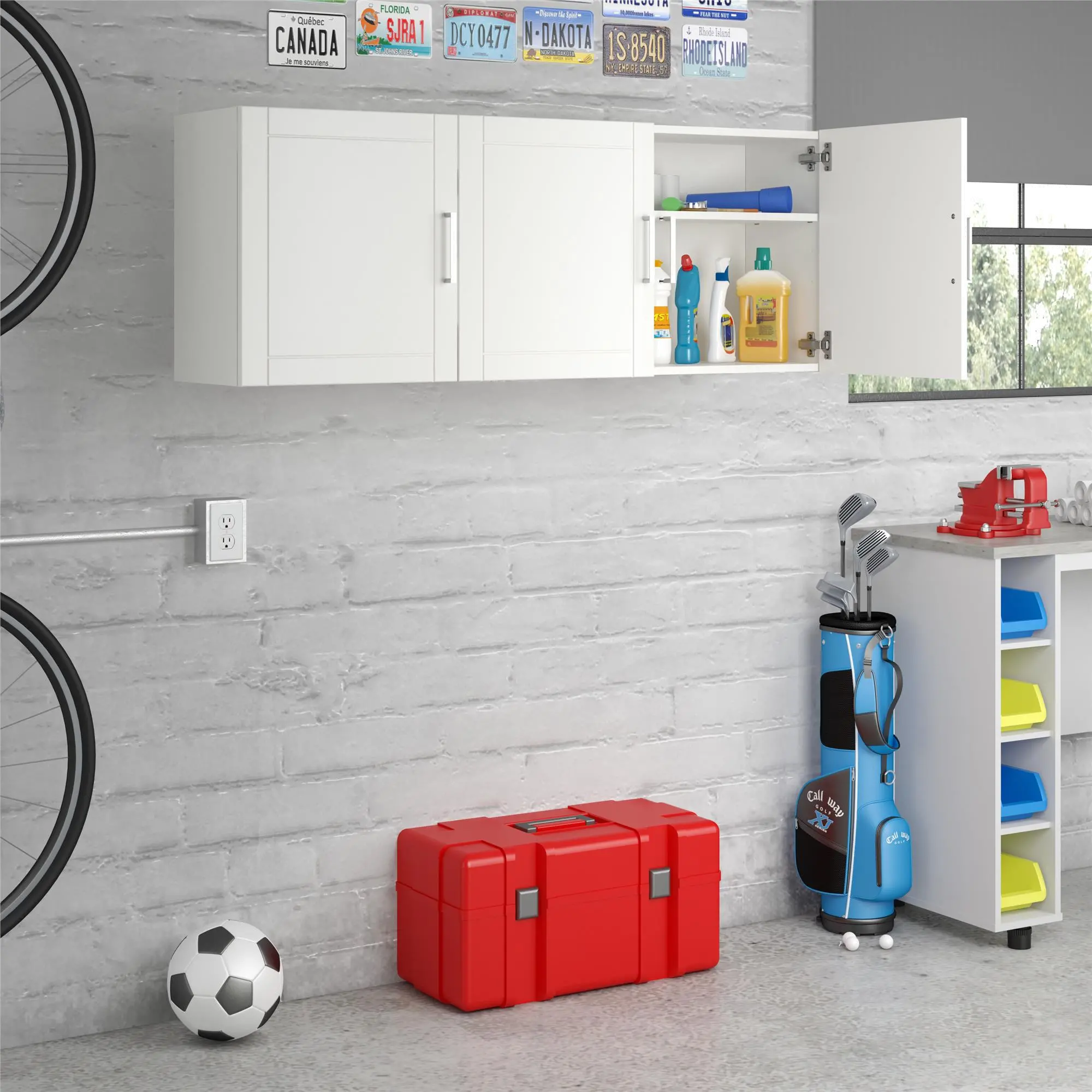Callahan White 54  Wall Cabinet-3