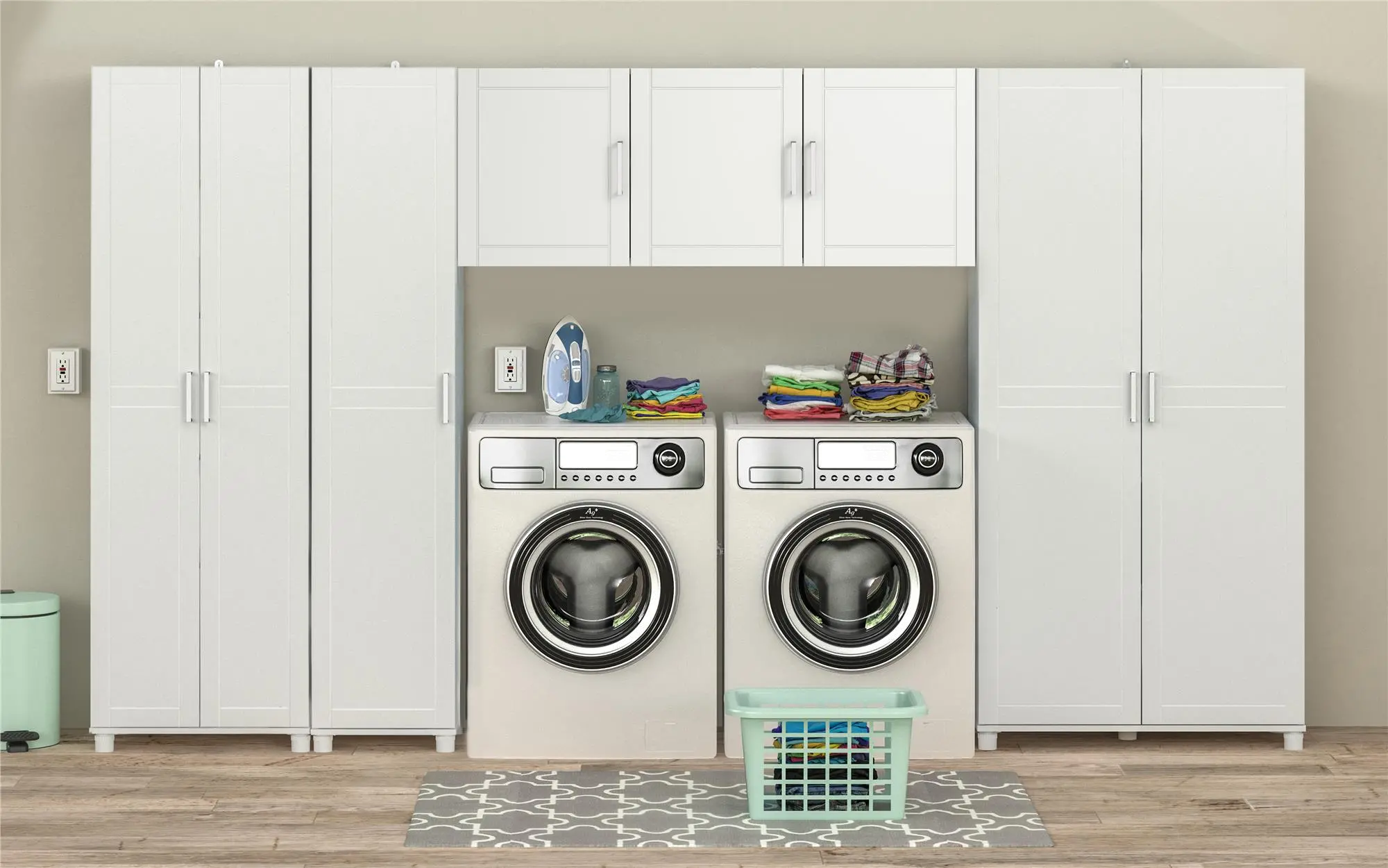 Callahan White 54  Wall Cabinet-4