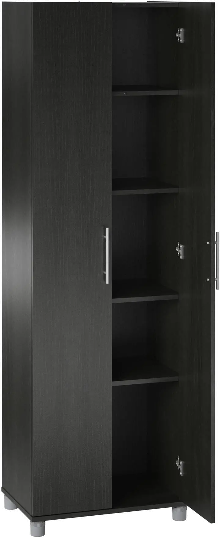 Camberly Black Oak 24  Utility Storage Cabinet-1