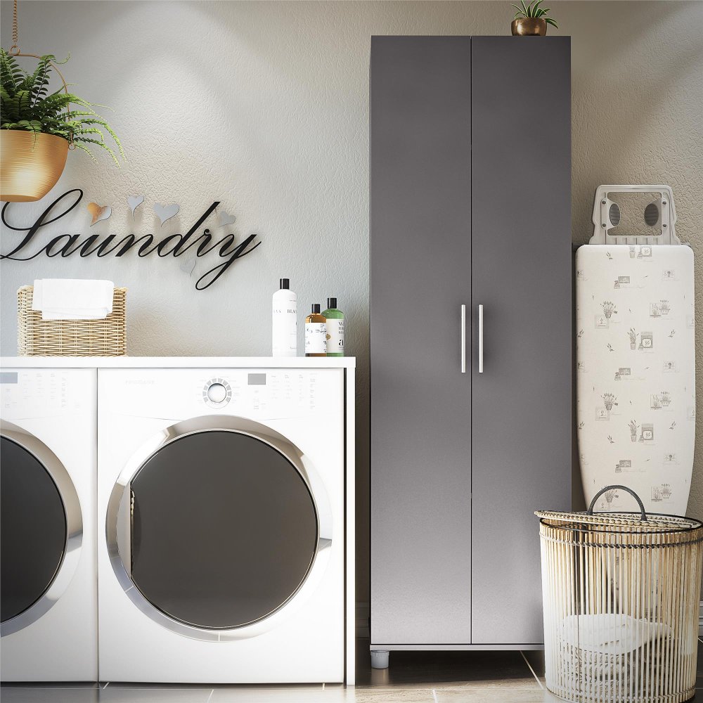 Camberly Graphite Gray 24" Utility Storage Cabinet