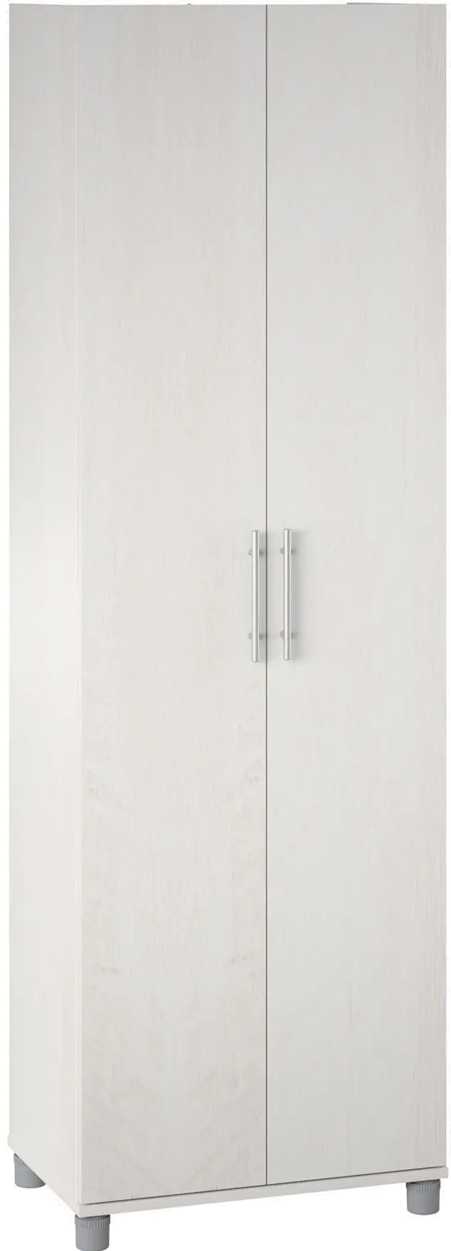 Camberly Ivory Oak 24  Utility Storage Cabinet-1