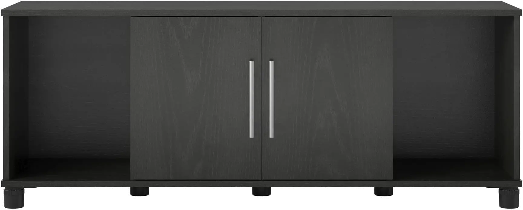 Camberly Black Oak Shoe Storage Bench-1