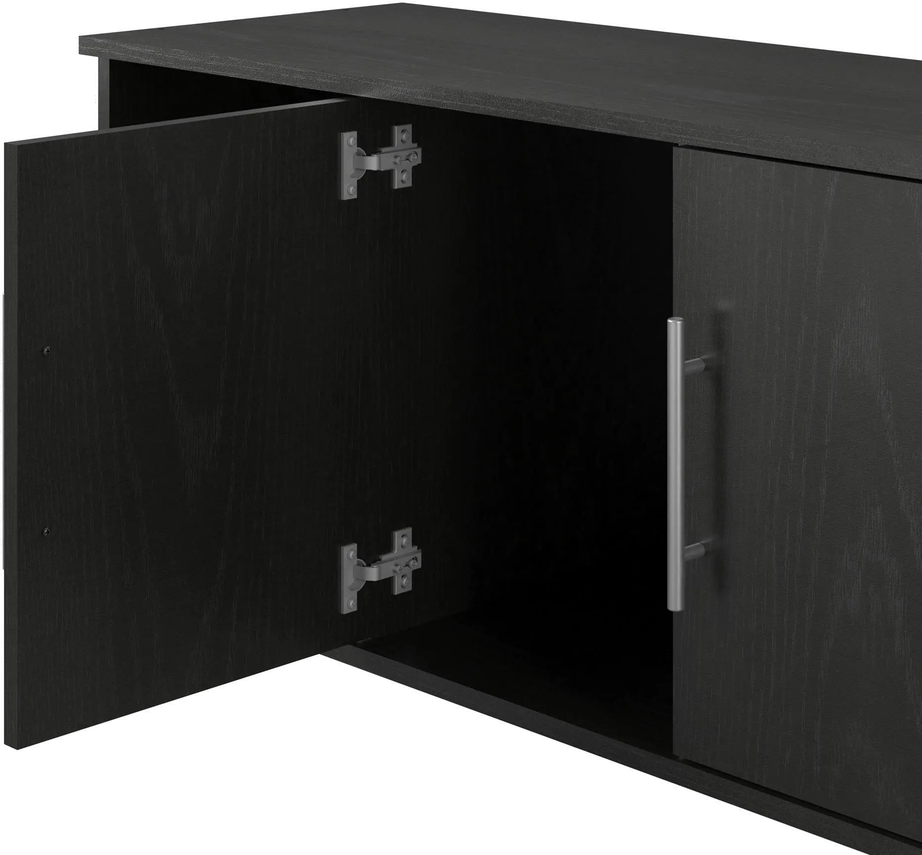 Camberly Black Oak Shoe Storage Bench-6